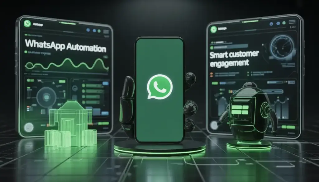 WhatsApp Business Automation Concept تعرّف على أفضل استراتيجيات التسويق عبر واتساب باستخدام WhatsApp Business وWhatsApp Business API لزيادة المبيعات وتحقيق النجاح الرقمي.