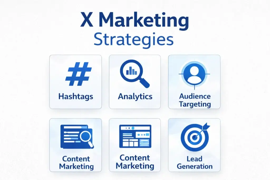 التسويق عبر X (تويتر سابقًا) وجلب العملاء المستهدفين Leadixa اكتشف أفضل استراتيجيات التسويق عبر X (تويتر سابقًا) لجلب العملاء المستهدفين وزيادة المبيعات باستخدام خدمات Leadixa الاحترافية