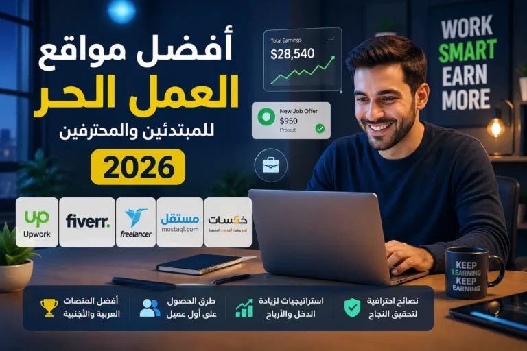 أفضل مواقع العمل الحر 2026 للمبتدئين والمحترفين