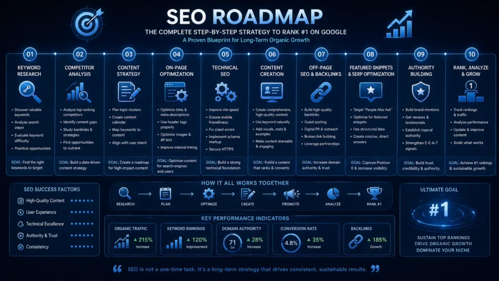 انفوجرافيك يوضح أنواع تحسين محركات البحث SEO