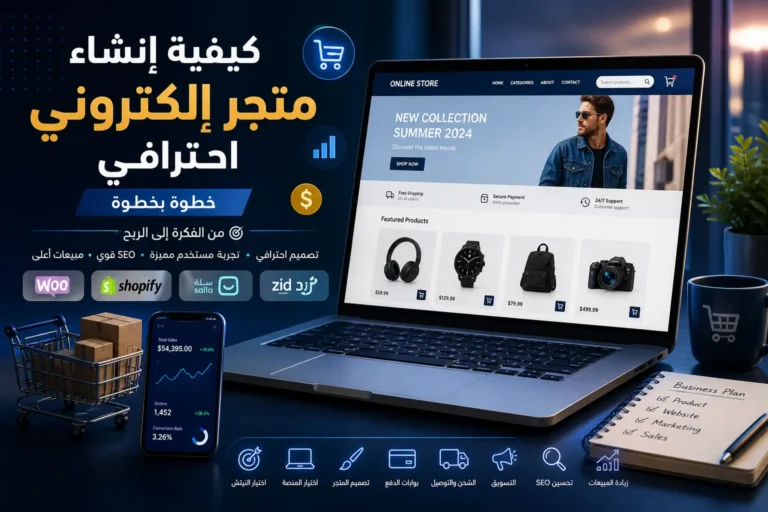 كيفية إنشاء متجر إلكتروني احترافي مع لوحة تحكم متجر حديثة وتحليلات مبيعات احترافية